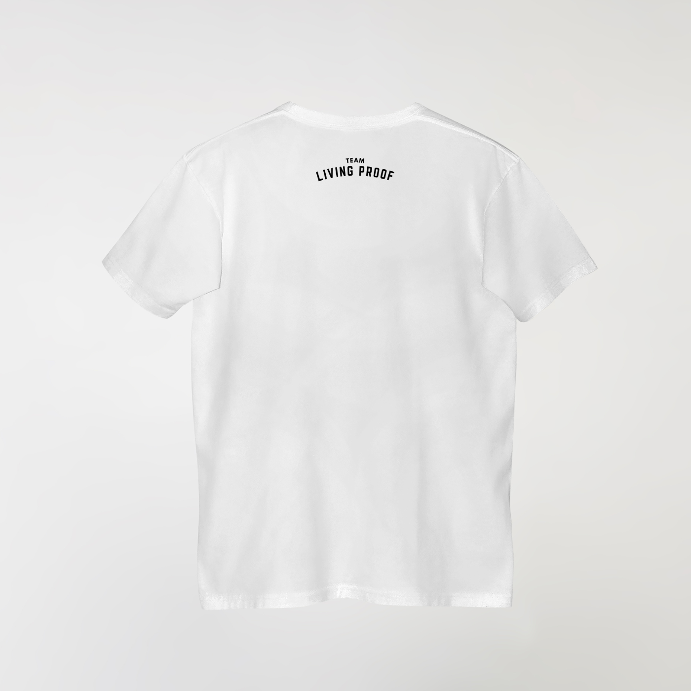 TEAM LIVING PROOF CURVED LOGO TEE