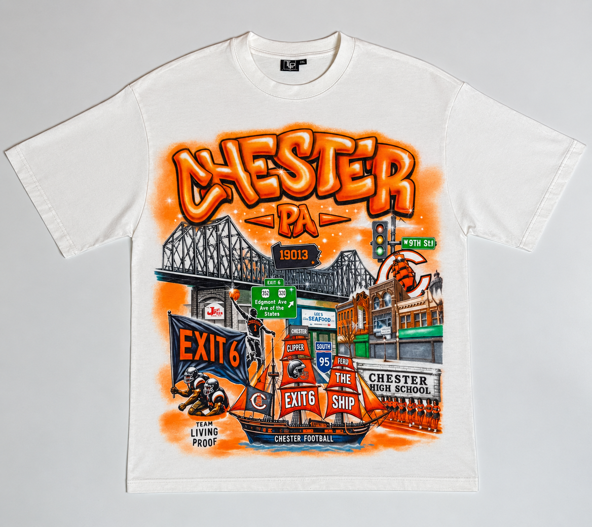 Chester PA Graffiti Tee