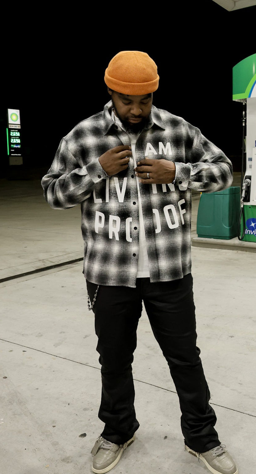 TLP "LIVING IS > EXISTING" FLANNEL