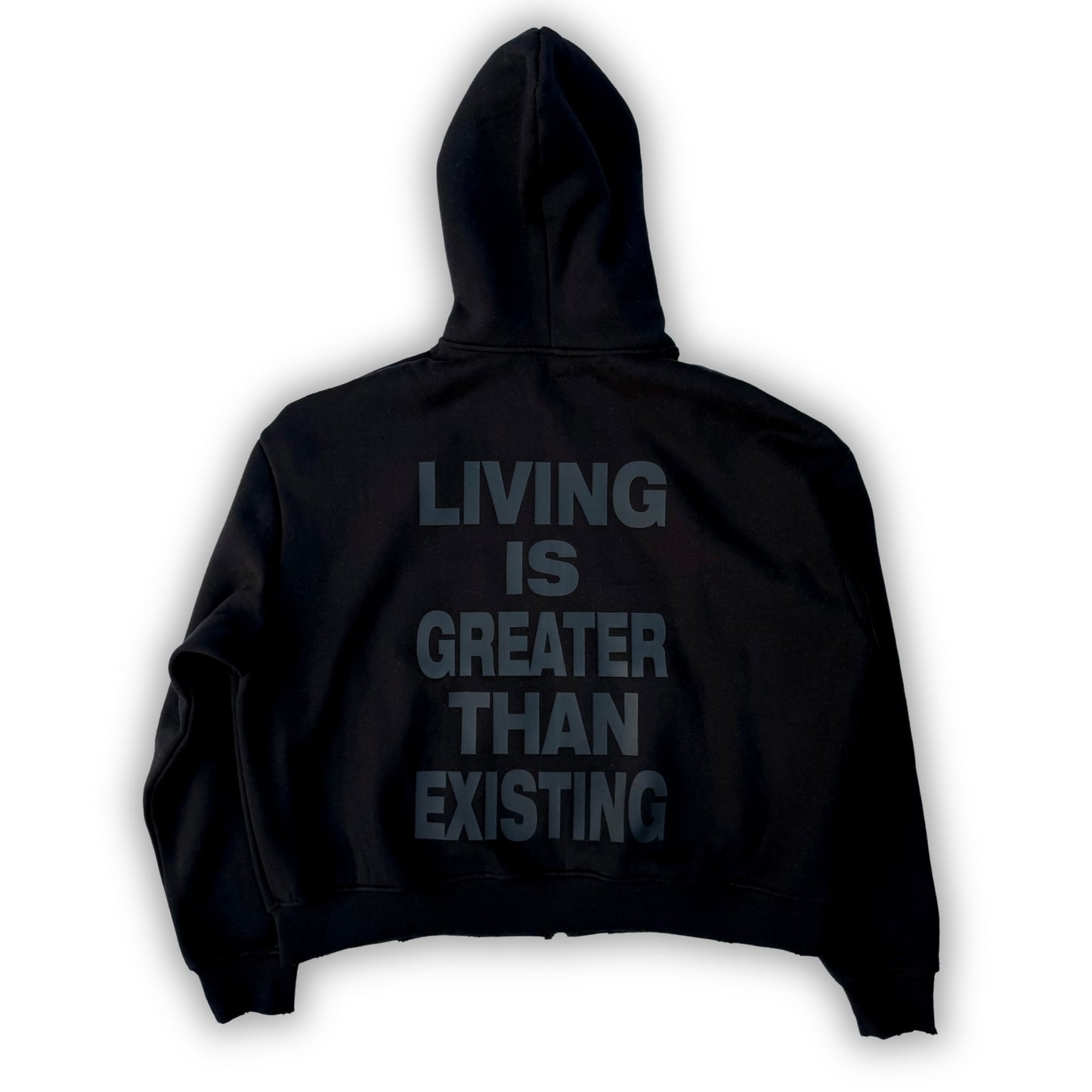 Team Living Proof "Living > Existing" Zip Hoodie (Sun-Dried Wash)
